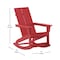 Flash Furniture Red Modern Poly Resin Adirondack Rockers, 2PK JJ-C14709-RED-2-GG - alternate 3